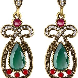 Vintage set- 1920s Headband and Earrings